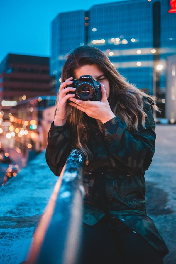 Fotograf podczas sesji